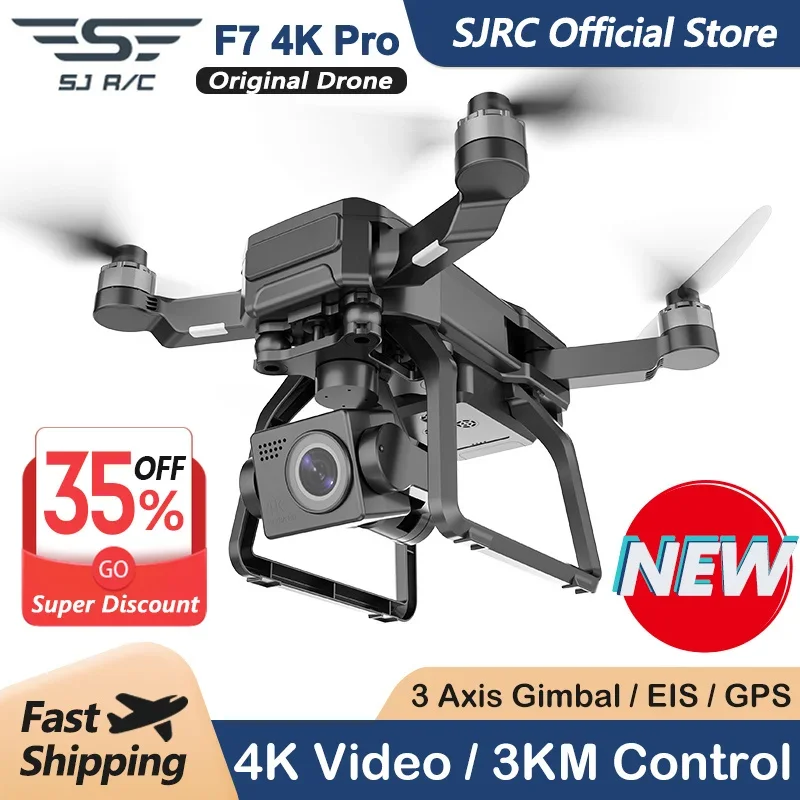 SJRC F7 4K PRO Camera Drone GP - Drone Camera 4K recension och pris